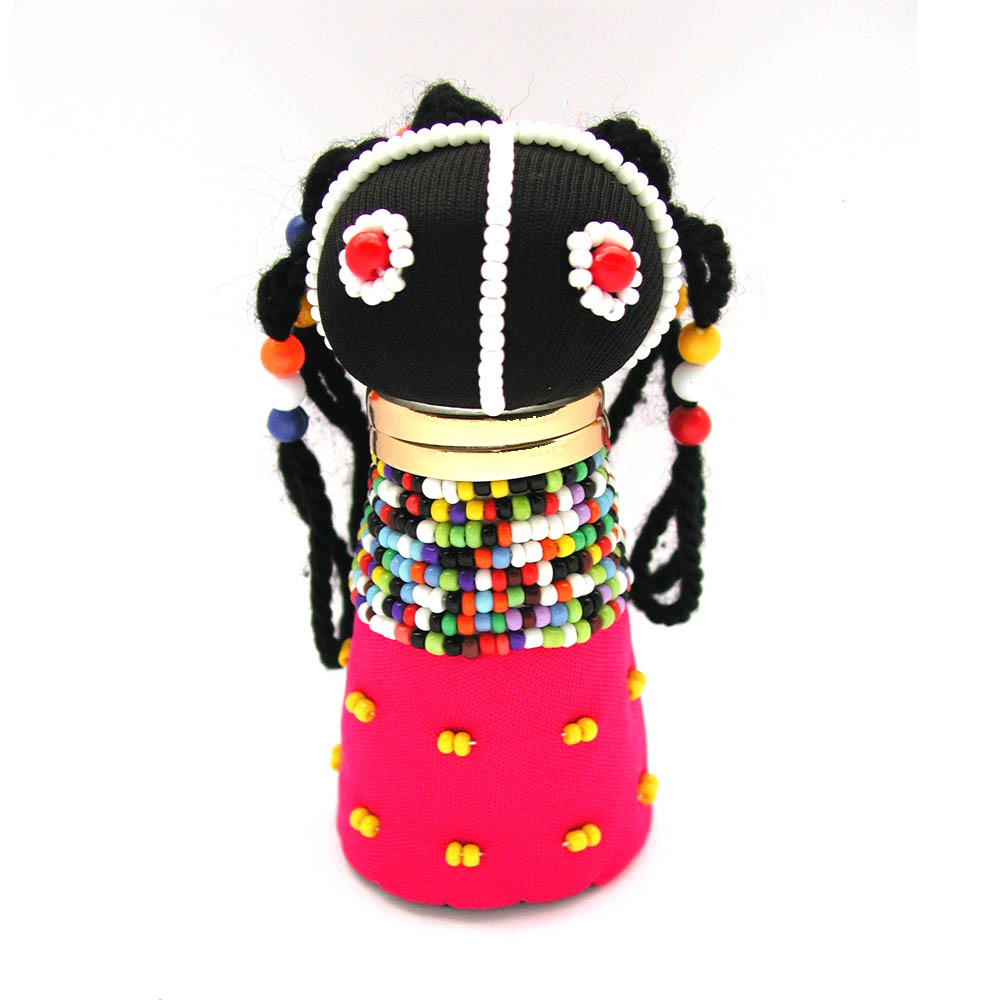 ンデベレ ラスタ人形 S Ndebele Doll Rasta Half Beaded Small 南アフリカ製 Made in South Africa